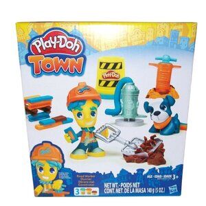 Play-Doh Town Road Worker Set Play-Doh Modeling Compound Play Set Kids Hasbro